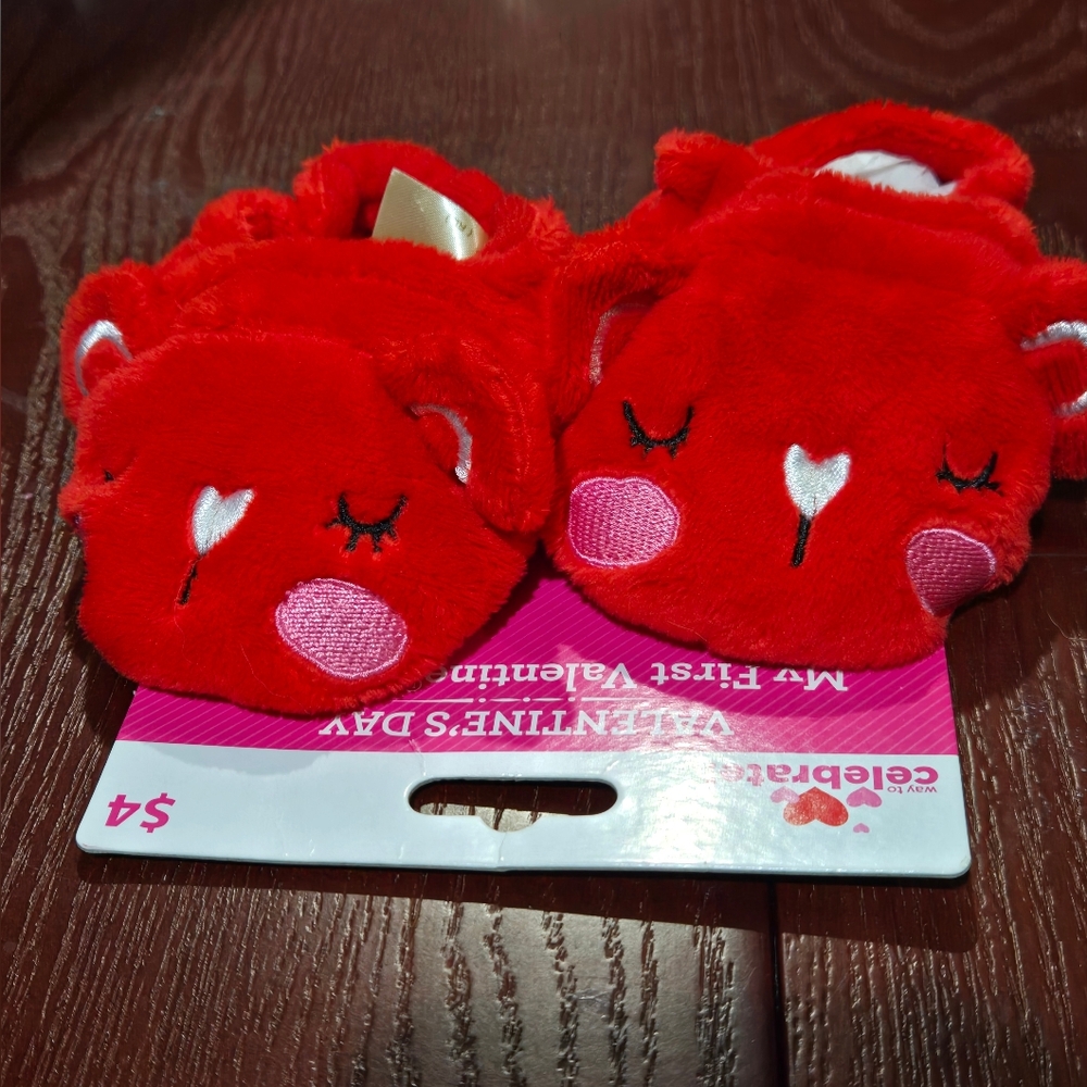 My First Valentines Day Slippers - Picture 2 of 2